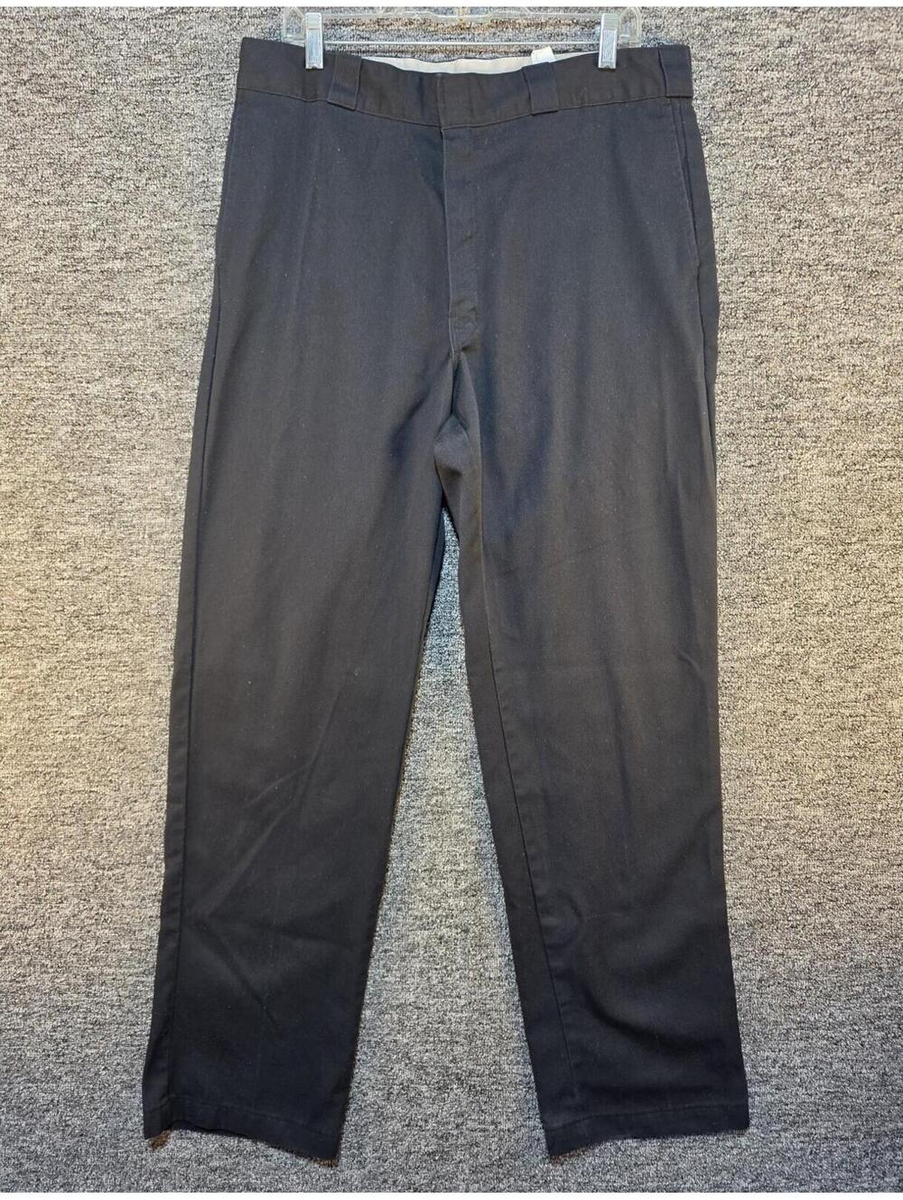 Dickies 874 Men's Original Fit Work Pants Black Twill Poly Blend 41 W941EU0